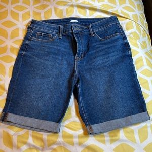 Old Navy Blue Cut Off Shorts size 8
